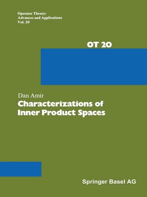 cover image of Characterizations of Inner Product Spaces
